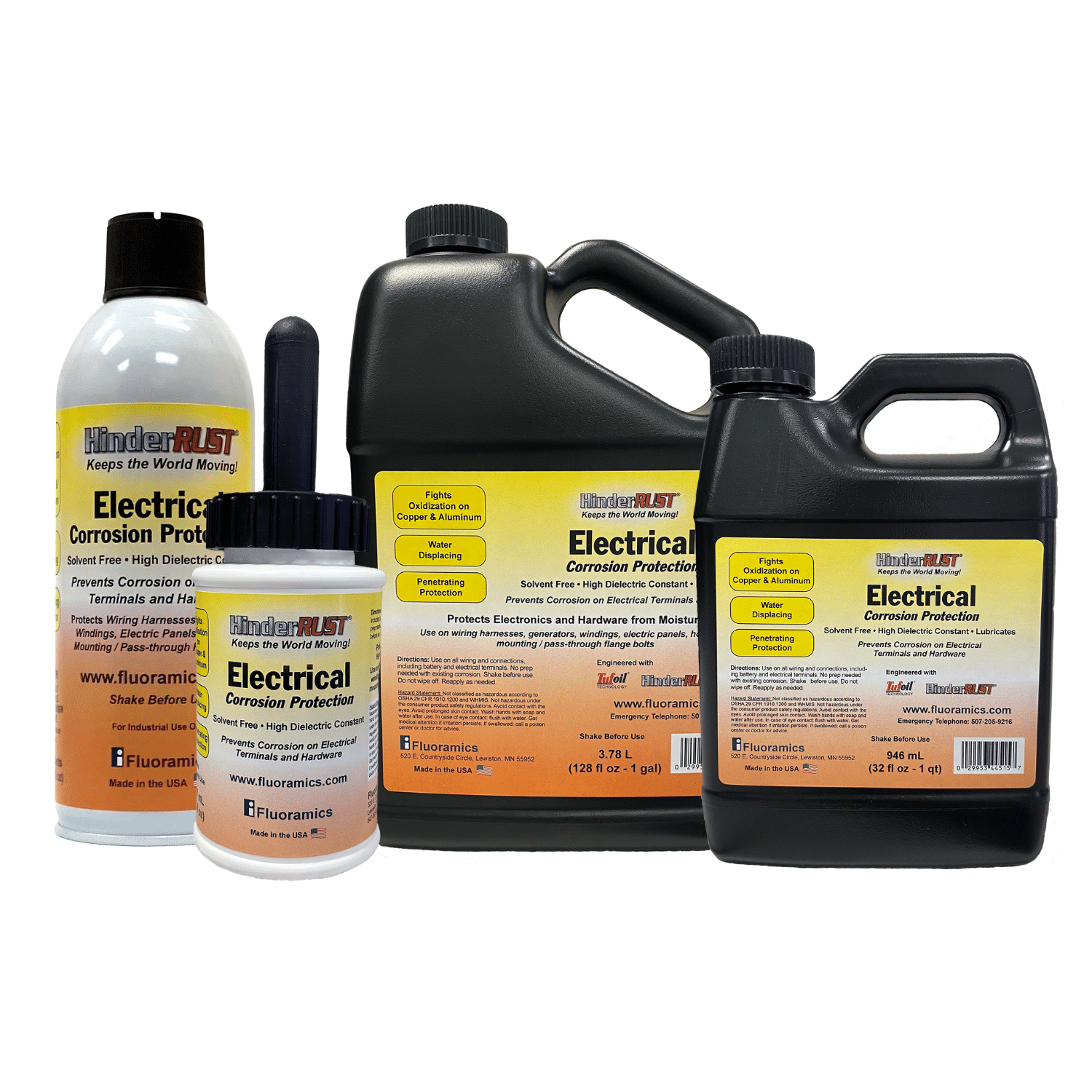 HinderRUST Electrical Corrosion Protection is available in a variety of sizes and packages.